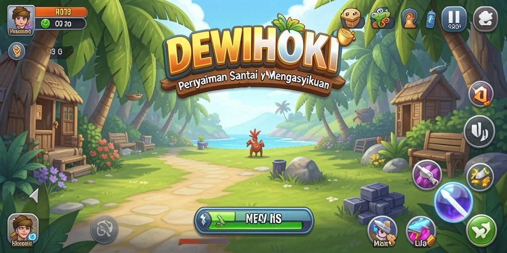 Screenshot menunjukkan gameplay DEWIHOKI yang menyenangkan dan santai.