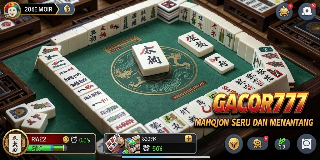 Menampilkan gameplay menarik dari GACOR777 dalam permainan Mahjong