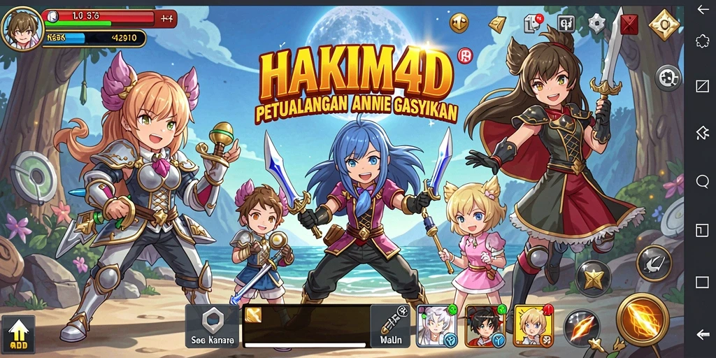 Tangkapan layar memperlihatkan aksi dinamis dalam HAKIM4D.