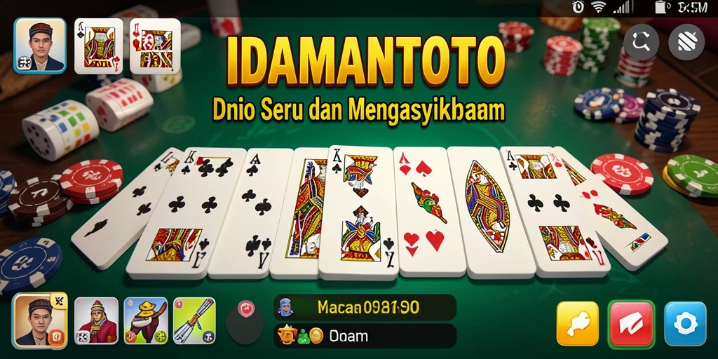Tampilan gameplay seru dan kompetitif di IDAMANTOTO.