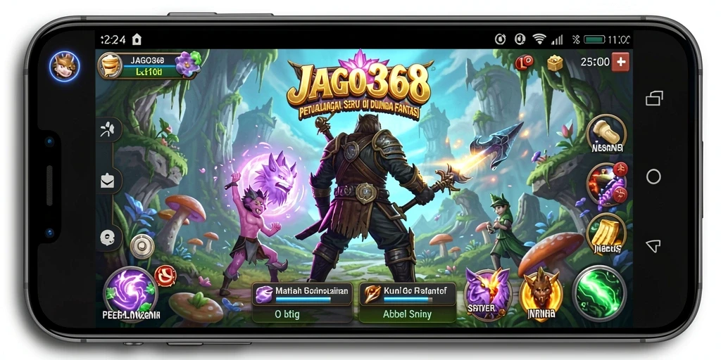 Tangkapan layar utama menampilkan aksi seru dalam permainan RPG.