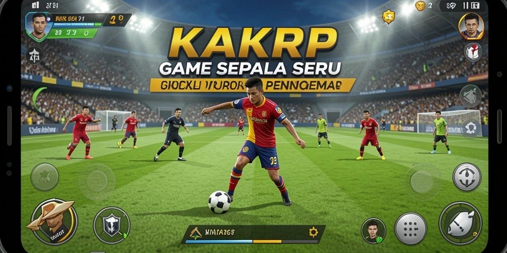 Tampilan dinamis dari permainan sepak bola KAKRP.