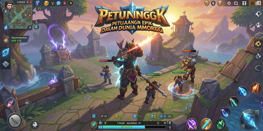 Tampilan utama gameplay KNO89 dengan aksi MMORPG yang mendebarkan.