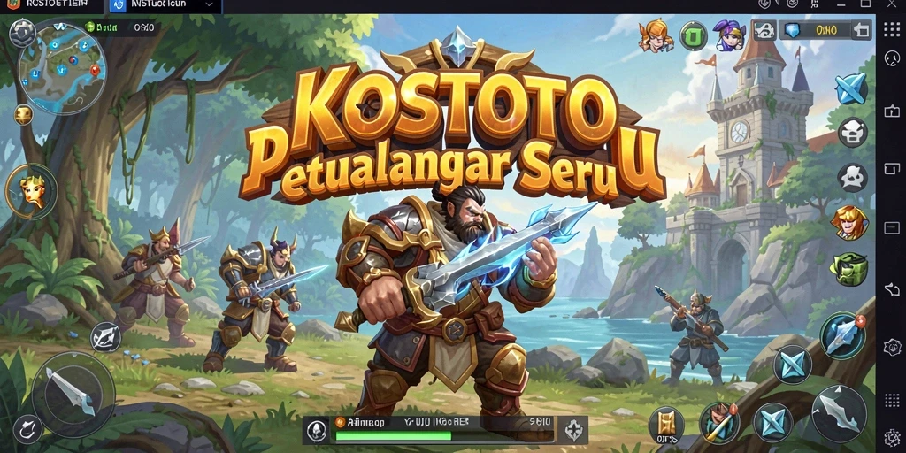 Tampilan gameplay KOSTOTO dengan aksi RPG yang mendebarkan.