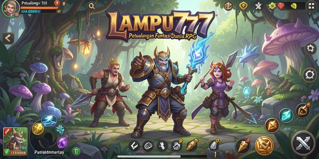 Tampilan gameplay RPG yang mendebarkan di LAMPU777.