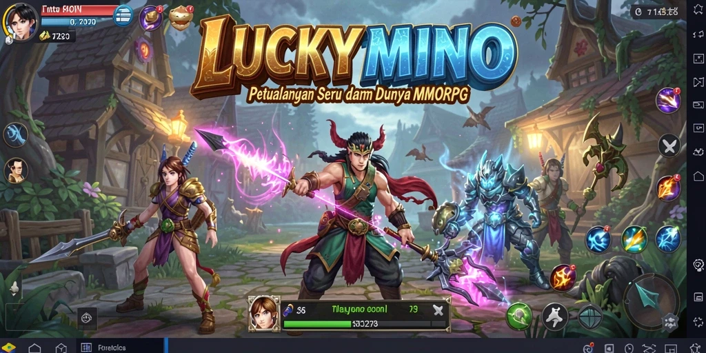 Tangkapan layar gameplay LUCKYMINO yang mendebarkan dan penuh aksi.