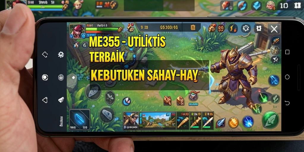 Tangkapan layar ME355 menunjukkan antarmuka aplikasi yang ramah pengguna.