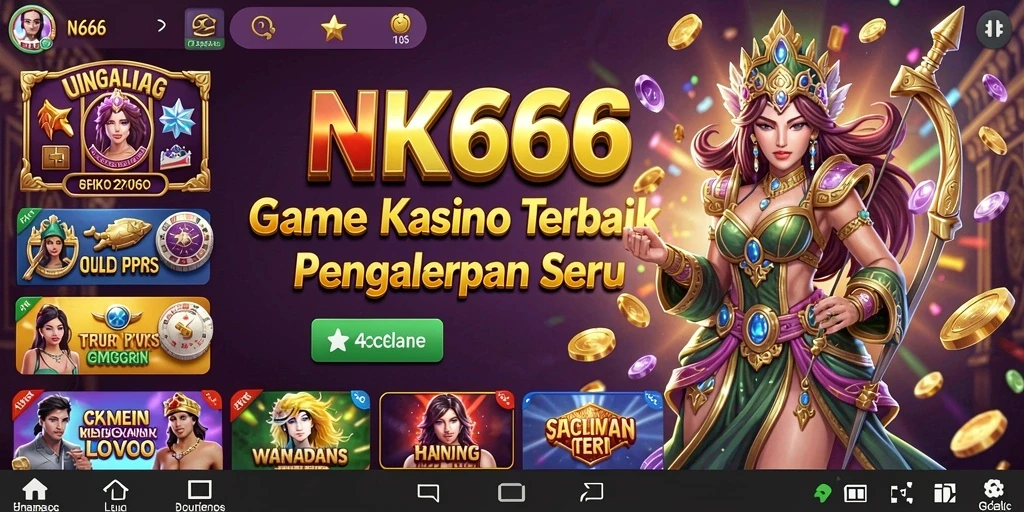 Tampilan menarik dengan gameplay kasino yang seru.