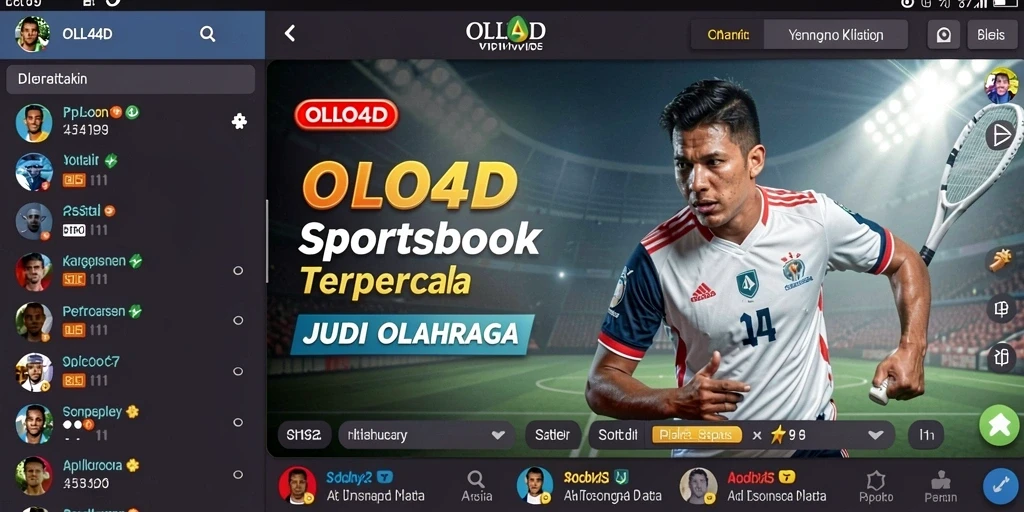 Tampilan utama OLLO4D dengan fitur taruhan olahraga yang menarik.