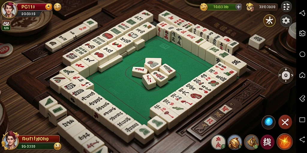 Tampilan menarik dari gameplay Mahjong di PG11.