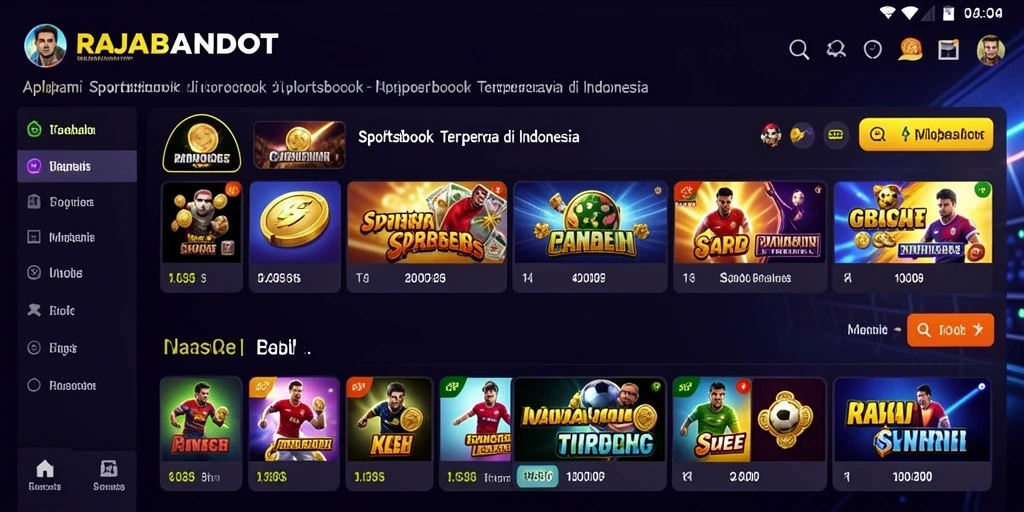 Tampilan utama gameplay taruhan di RAJABANDOT yang menarik.