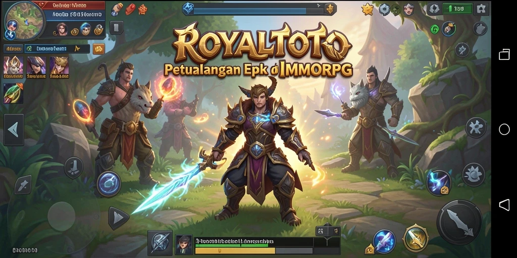 Tangkapan layar gameplay ROYALTOTO yang menunjukkan aksi seru di dunia MMORPG.