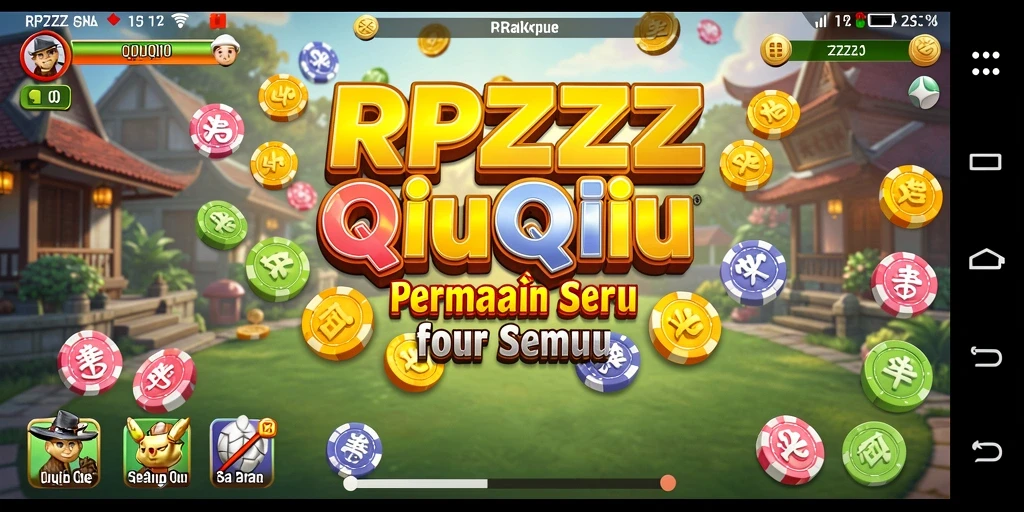 Tampilan gameplay QiuQiu yang seru dan interaktif.