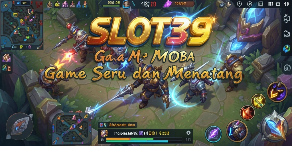 Tampilan utama gameplay SLOT39 dengan karakter yang berinteraksi.